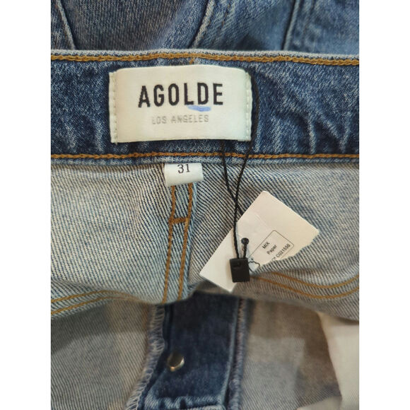 NWOT Agolde Riley High Rise Straight Crop Jeans - Picture 3 of 7